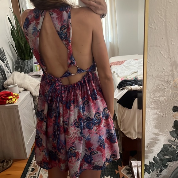 Flowy, and patterned free people dress! - Picture 2 of 3